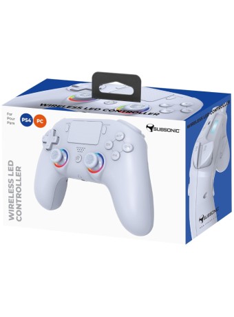  Subsonic Wireless Led Controller White pentru PS4 / PC
