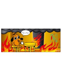 Supe Deskmat This Is Fine 