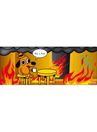  Supe Deskmat This Is Fine pentru PC