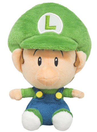 Jucarie Plus Super Mario Baby Luigi Plush 16cm