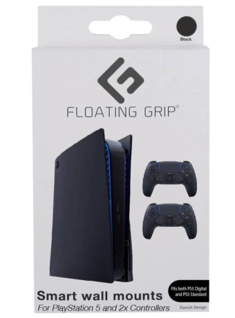  Suport Consola & Controllere Floating Grip Negru pentru PS5