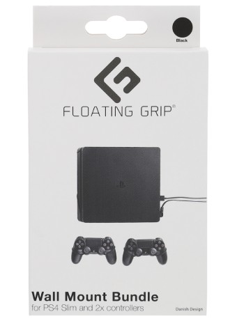  Suport Perete Negru Floating Grip Bundle Pro Slim & Controllere pentru PS4