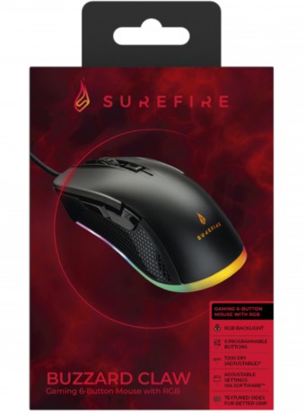  Surefire Buzzard Claw Gaming 6 Button Mouse With Rgb pentru PC