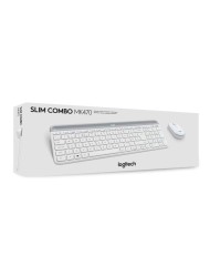 Tastatura Logitech Slim Wireless & Mouse Combo Mk470 Offwhite Nordic