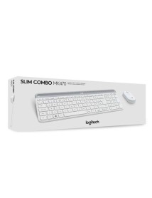 Tastatura Logitech Slim Wireless & Mouse Combo Mk470 Offwhite Nordic 
