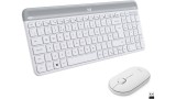  Tastatura Logitech Slim Wireless & Mouse Combo Mk470 Offwhite Nordic pentru PC
