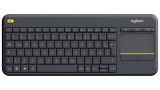  Tastatura Logitech Wireless Touch K400 Plus Black pentru PC