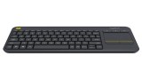  Tastatura Logitech Wireless Touch K400 Plus Black pentru PC
