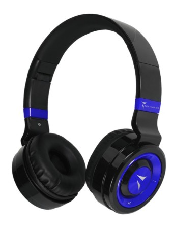  Techmade Earphones Wireless Bt+ Microfon Black/blue pentru PC