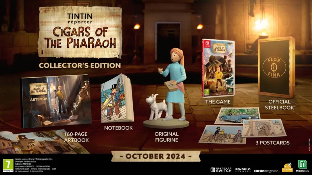 Joc Tintin Reporter Cigars Of The Pharaoh Collectors Edition pentru Nintendo Switch