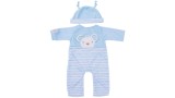 Papusa Tiny Treasures Blue Bear Doll Brown Hair (30543)