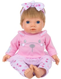 Tiny Treasures Pink Bunny Baby Blond Hair (30542) 