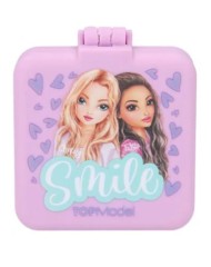 Topmodel Folding Hairbrush With Mirror Beauty Girl (0412118)