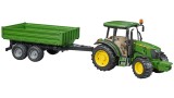  Tractor Bruder John Deere 5115 M & Tipping Trailer (br2108)