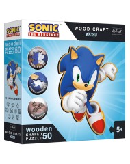 Trefl Puzzle Wooden Shaped Junior Sonic (50 Pieces) (tfl20203)