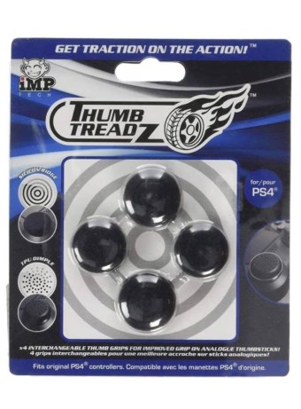  Trigger Treadz Protectie Butoane 4 Pack Negru pentru PS4