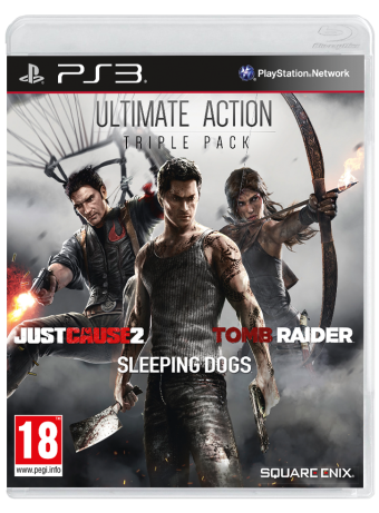 Joc Ultimate Action Triple Pack Just Cause 2 Sleeping Dogs &tomb Raider pentru PS3
