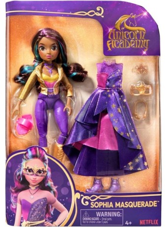 Papusa Unicorn Academy DLX Doll Sophia Masquerade 24cm (6069399)