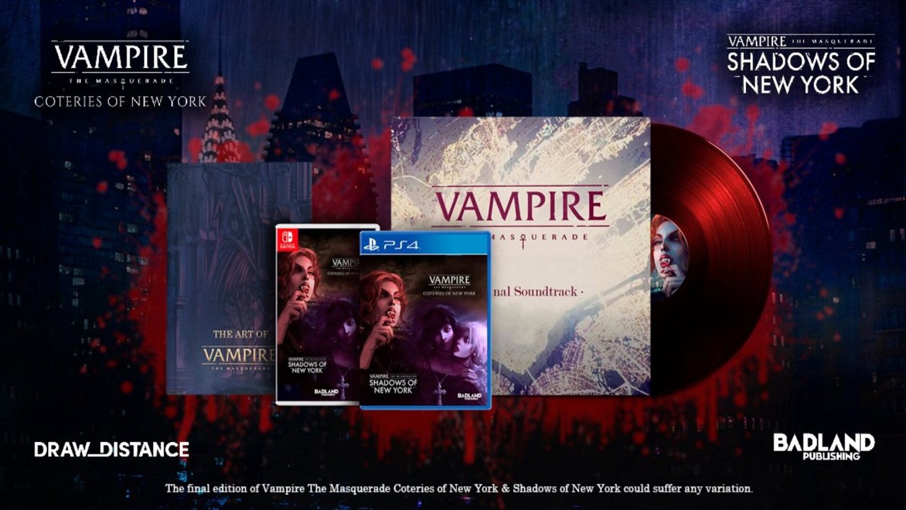 Joc Vampire The Masquerade Coteries Of New York + Shadows Of New York Collector pentru PS4