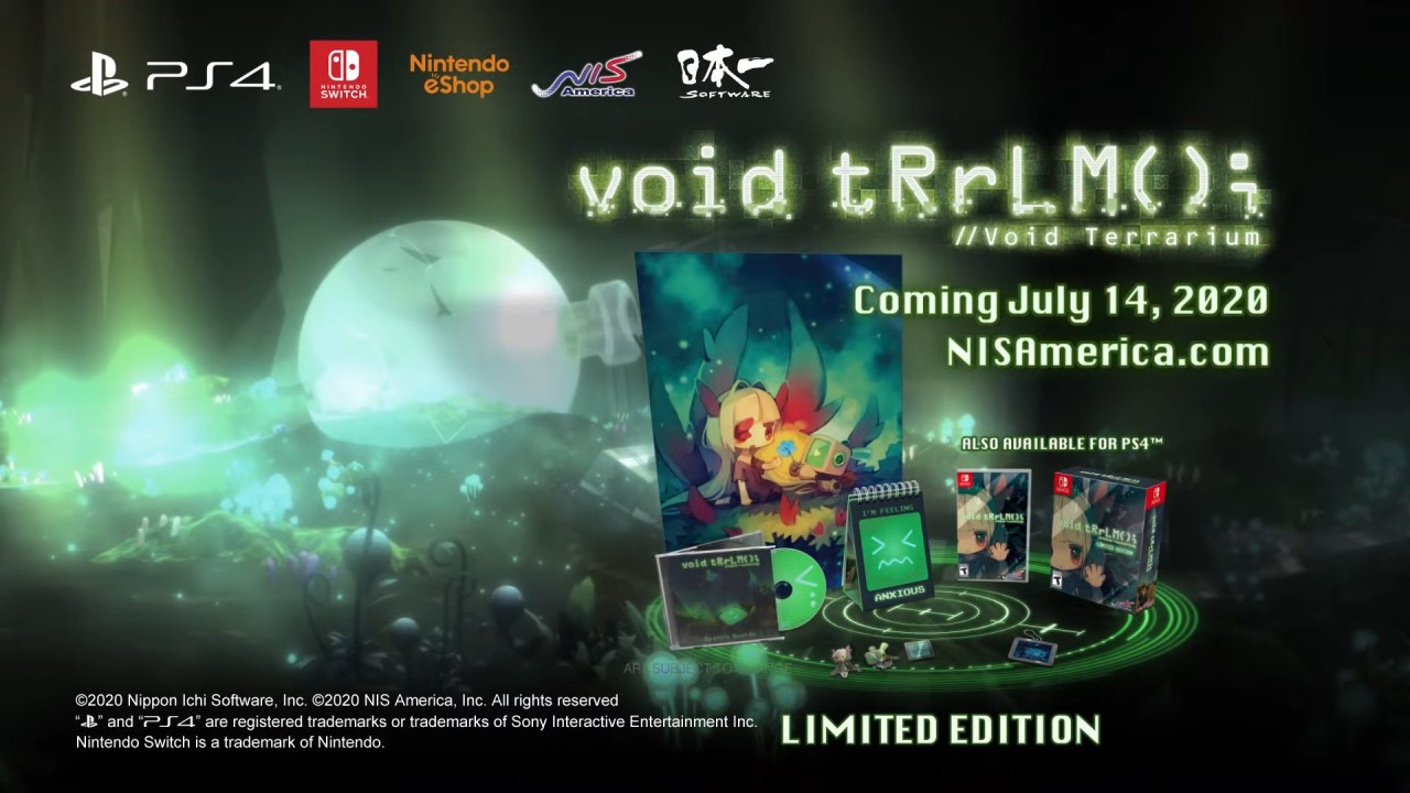 Nintendo Switch Void Terrarium Limited Edition void tRrLm(); // Void Terrarium Limited Edition Nintendo