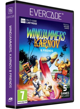 Joc Windjammers Karnov & Friends Evercade