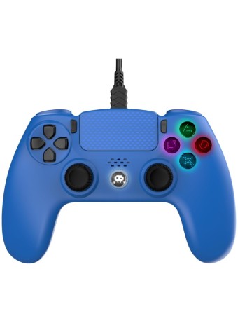  Wired Controller 3m Cable Blue pentru PS4 / PS3 / PC
