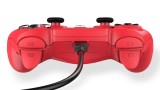  Wired Controller 3m Cable Red pentru PS4 / PS3 / PC
