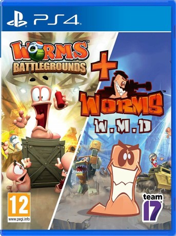 Joc Worms Battlegrounds + Worms Wmd Double Pack pentru PS4