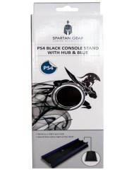 Spartan Gear Consola Verticala Negru Cu Suport Vertical Cu Lumina Albastra Hub