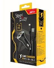 Incarcator Steelplay Auto Cu Doua Porturi 2,6 V
