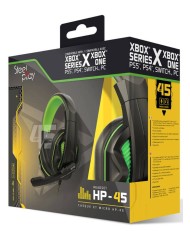 Casti Steelplay Stereo Cu Fir Hp45 Negru/verde ...