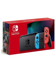 Consola Nintendo Switch V2 + 2 Controllere Red & Blue 