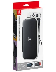 Husa & Protector De Ecran Negru Alb Oled 