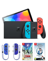 Consola Nintendo Switch Oled Rosu /Albastru + B...