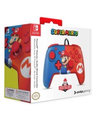 Controller Pdp Faceoff Deluxe Audio Super Mario Rosu Albastru