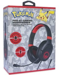 Casti Otl Pokemon Poké Ball Red And Black Pro G...