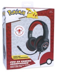 Casti Cu Fir Otl Pokemon Pro G4 Negru/rosu