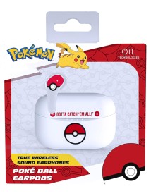 Earpods Otl Pokemon Pokeball Alb/rosu 