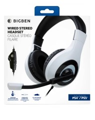 Casti Cu Fir Bigben Stereo Gaming V1 Alb Pentru Ps4/ps5