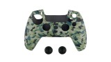  Husa Din Silicon Pentru Controller Si Protectie Pentru Butoane Spartan Gear Verde Camo pentru PS5