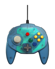 Controller Retro-bit Tribute 64 Usb Albastru Ocean