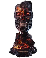 Purearts Terminator 2 T 800 Battle Damaged Art Mask 45 CM