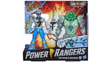 Figurina Joc Set Power Rangers Dino Fury Battle Attackers Blue Ranger Shockhorn 17cm