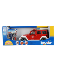Masina Jeep De Incendiu Bruder Wrangler Unlimited Rubicon & Pompier (br2528)