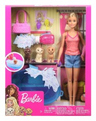 Papusa Barbie Puppy Bath Time (gdj37)