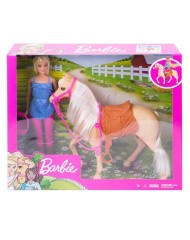 Papusa Barbie Horse And Rider (fxh13)