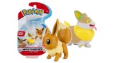 Figurina Statueta Pokemon W7 Battle Eevee & Yamper Pkw0127