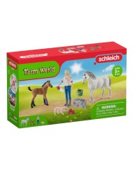 Set Schleich Vet Visiting Mare & Foal (42486)