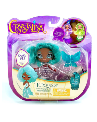 Papusa Crystalina Light Up Fairies & Jewelery Turquoise