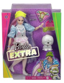 Papusa Barbie Extra Shimmer Look & Pet Puppy (gvr05) 